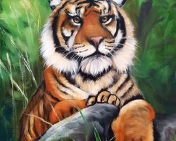 Ruhender Tiger