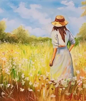 Am Feldrand , 40 x 50 cm, 120,00 €