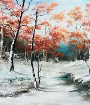 Winterweg, 40 x 50 cm, 60,00 €