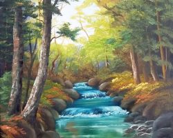 Fluss im Wald
