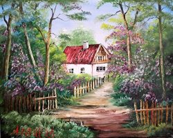 Haus mit Flieder